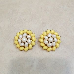 Beautiful antique clip on earrings